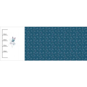 LIBELLE UND PUSTEBLUMEN (LIBELLEN UND PUSTEBLUMEN) - SINGLE JERSEY panoramisches Paneel (60cm x 155cm)