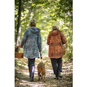 DAMENPARKA (ANNA) - COLORFUL FEATHERS - Nähset