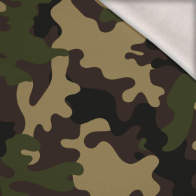 CAMOUFLAGE OLIVE - Wintersweat angeraut mit Elastan ITY