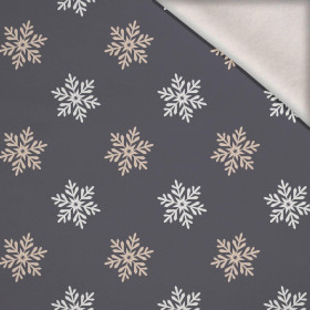 SCHNEEFLÖCKCHEN M. 5 (WINTERZEIT) / grau - Wintersweat angeraut mit Elastan ITY