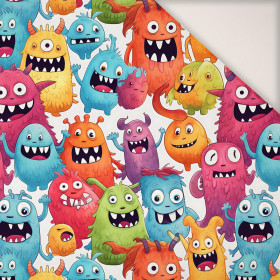 FUNNY MONSTERS M. 4 - PERKAL Baumwollwebware