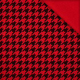 SCHWARZER HAHNENTRITT / rot - Sommersweat