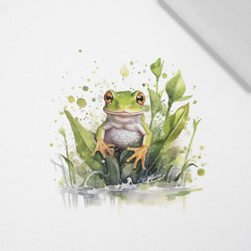 WATERCOLOR FROG - Paneel (60cm x 50cm)  Baumwoll Webware