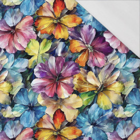 100cm AQUARELL BLUMEN Ms. 8 - Bio Single Jersey Sommersweat