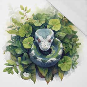 WATERCOLOR SNAKE - Panel (75cm x 80cm) SINGLE JERSEY PANEL