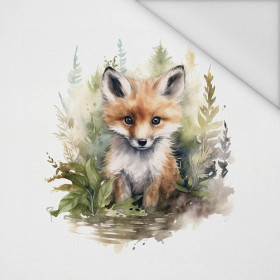 WATERCOLOR FOX - Paneel (60cm x 50cm) Wasserabweisende Webware