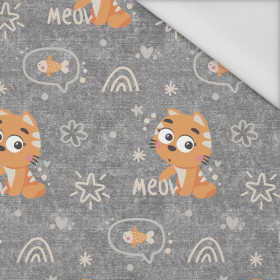 KATZEN / meow (KATZENWELT) / ACID WASH GRAU  - Wasserabweisende Webware