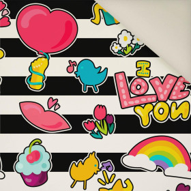 BUNTE STICKER MS. 4- Polster- Velours