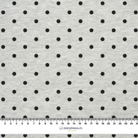 SCHWARZE PUNKTE  / M-01 melange hellgrau - Single Jersey 
