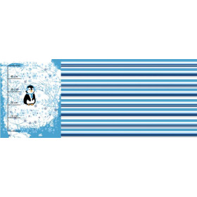 PINGUIN 2.0 / türkis - SINGLE JERSEY panoramisches Paneel 