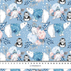 VERZAUBERTER WINTER MIX / hellblau (VERZAUBERTER WINTER) - leichte Maschenware angeraut