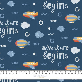 FLUGZEUGE (ADVENTURE BEGINS) / dark blue (ADVENTURE BEGINS) - Wasserabweisende Webware