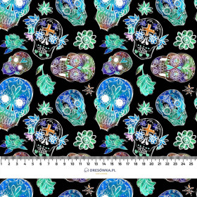NEON TOTENKÖPFE Ms. 1 (DIA DE LOS MUERTOS) - Hydrophober angerauter Wintersweat
