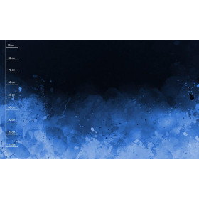 KLECKSE (classic blue) / schwarz - panoramisches Paneel (95cm x 160cm)
