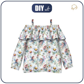Carmenausschnitt Bluse (VIKI) - FAIRY WORLD ms.7  - Nähset 