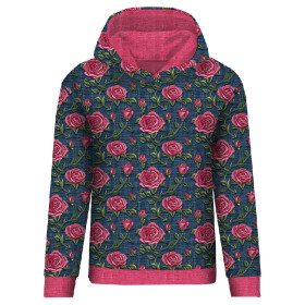CLASSIC DAMEN HOODIE (POLA) - FLOWERS 3D WZ. 10 - Nähset