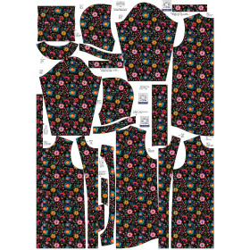 DAMENPARKA (ANNA) - FLOWERS 3D m. 9 - Nähset