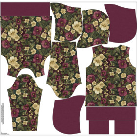 CLASSIC DAMEN HOODIE (POLA) -  FLOWERS WZ.59 - Nähset