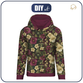 CLASSIC DAMEN HOODIE (POLA) -  FLOWERS WZ.59 - Nähset