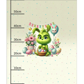 FUNNY EASTER WZ. 5 - panel (60cm x 50cm) SINGLE JERSEY 