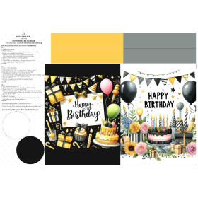 Weinflaschen-Überzug - Happy Birthday - DIY set