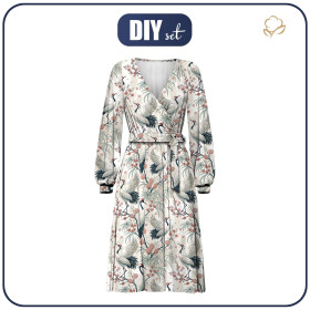 WICKEL MIDI KLEID (BIANCA) - Japanese Garden wz.1 - Nähset 