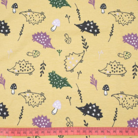 IGEL / WALDWELT / gelb (BUTTER YELLOW) - Single Jersey TE210