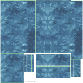 TIERBETT - CAMOUFLAGE m. 2 / dunkelblau - Nähset