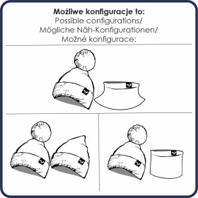 BEIGE - Mütze und Loop kreatives Nähset