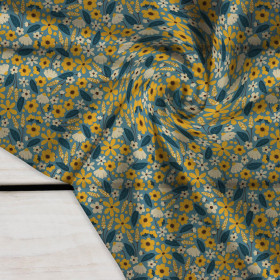 BLÜMCHEN M. 2 / blau - Krepp