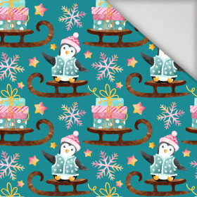 PINGUINE / SCHLITTEN (WEIHNACHTSPINGUINE) - Lycra 300g