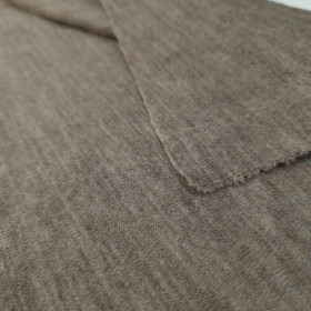 MERINO Strickstoff 100% – Melange Braun 