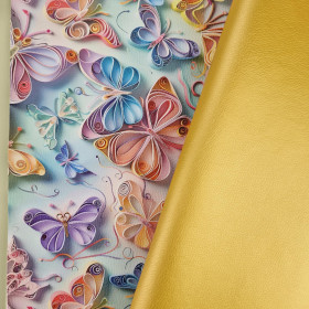 METALIC GOLDEN - metallisch Kunstleder