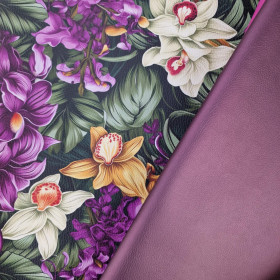METALIC PURPLE - metallisch Kunstleder
