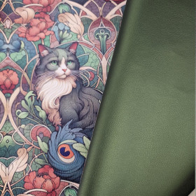 METALIC OLIVE - metallisch Kunstleder