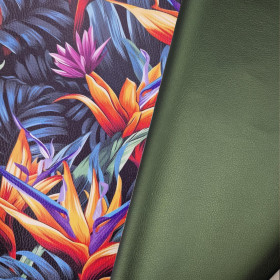 METALIC OLIVE - metallisch Kunstleder
