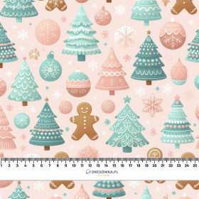 Pastel Christmas wz. 1 - Wintersweat angeraut mit Elastan ITY