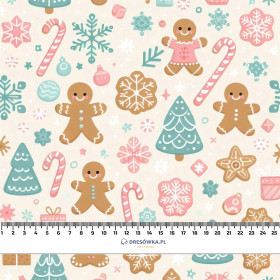 Pastel Christmas wz. 3 - Wintersweat angeraut mit Elastan ITY