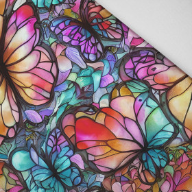 SCHMETTERLINGE / GLASMALEREI - Bamboo fabric 170g