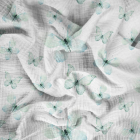 SCHMETTERLINGE M. 2 (AQUARELL-SCHMETTERLINGE) - Baumwoll Musselin