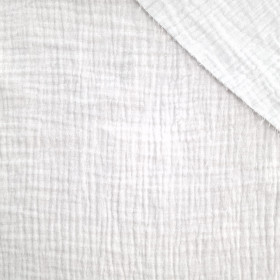 Baumwoll Musselin Double Gauze - WEISS