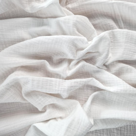 Baumwoll Musselin Double Gauze - WEISS