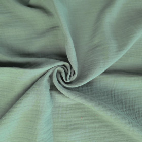 Baumwoll Musselin Double Gauze - Gedecktes Mint