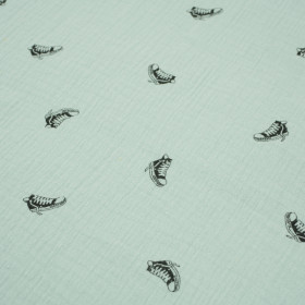 CHUCKS / blass minze - Baumwoll Musselin