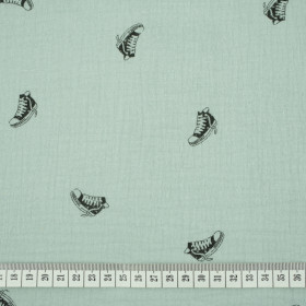 CHUCKS / blass minze - Baumwoll Musselin
