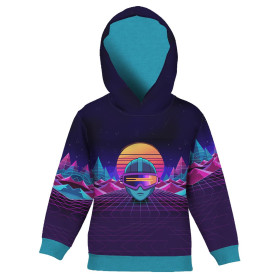 KINDER HOODIE (ALEX) - NEON GALAXY MS.10 - Nähset
