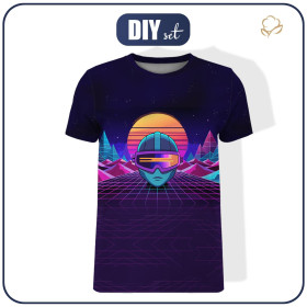 HERREN T-SHIRT - NEON GALAXY ms.10  - Nähset
