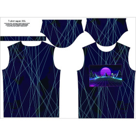 HERREN T-SHIRT - NEON GALAXY ms.12  - Nähset