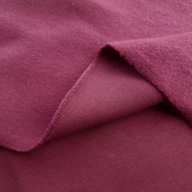 Wintersweat angeraut D300 - AUBERGINE (D-215)