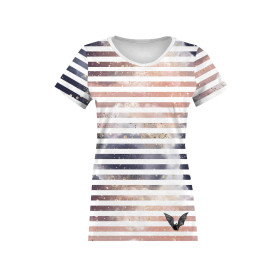 DAMEN T-SHIRT - FLEDERMAUS / STRIPES (VERZAUBERTE NACHT) - Single Jersey 